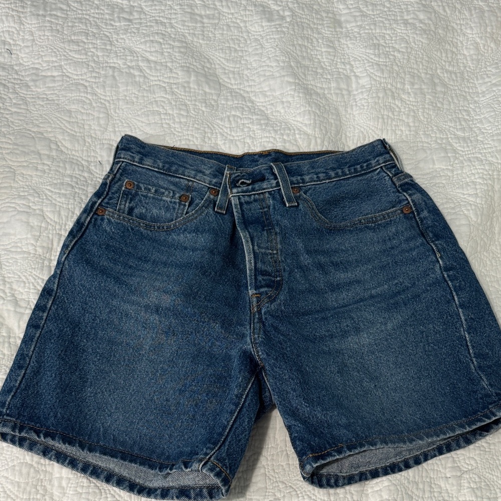 Levi's Women's Dark Blue Jean Shorts